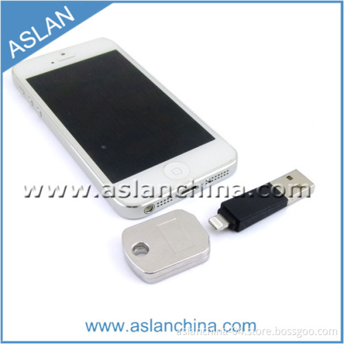 Short Keychain USB Charger and Data Cable for iPhone 5/5s/5c (AA-031)